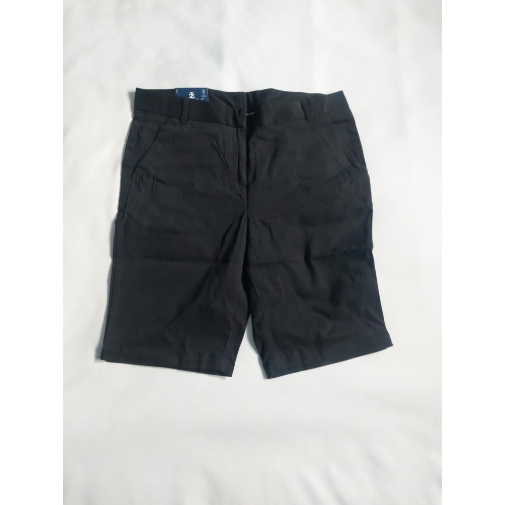 Izod‎ Approved Schoolwear Uniform Stretch Skinny Black Shorts Size 11